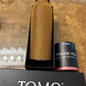 TOMO Gold Sparkle Water Bottle